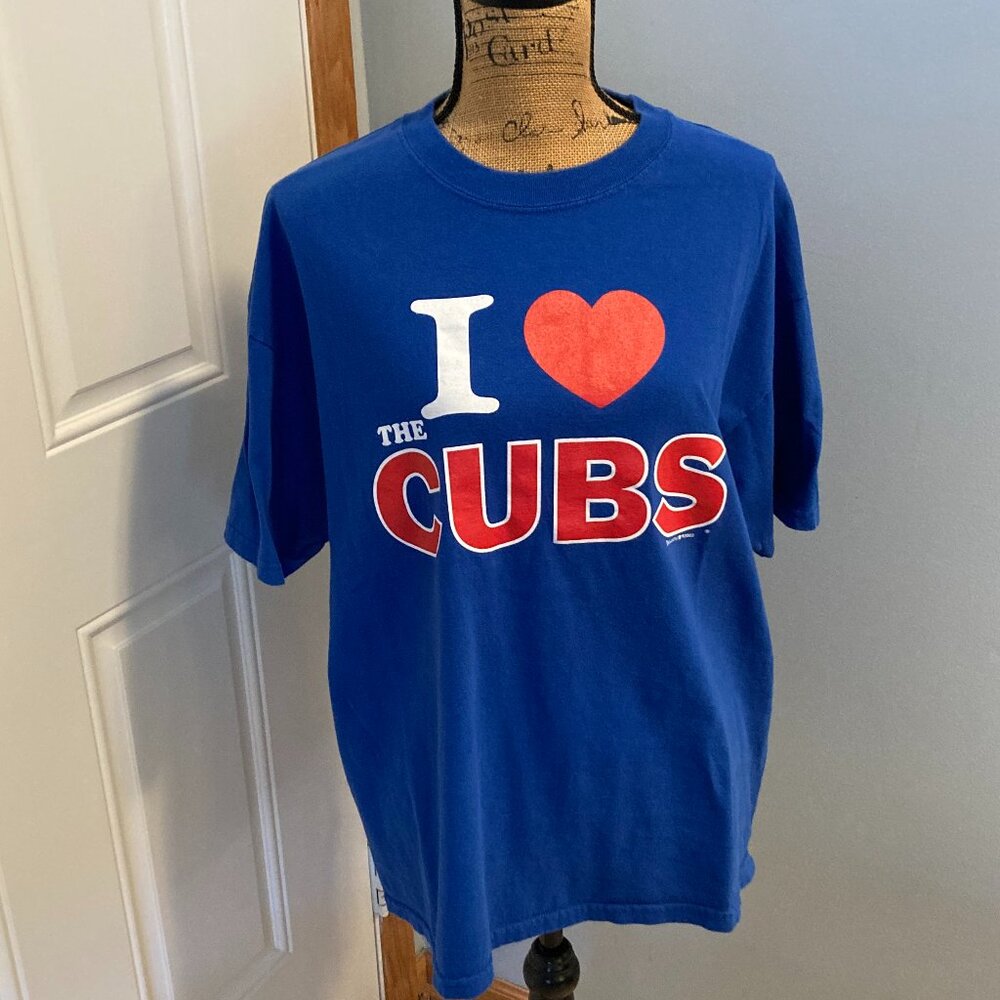 I ❤️ the Cubs T Shirt NOS Vintage Dynasty 2003